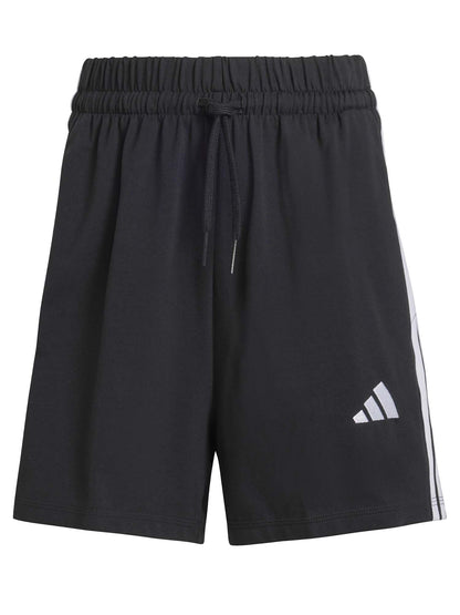 Shorts Essentials 3-Stripes adidas da donna in cotone nero