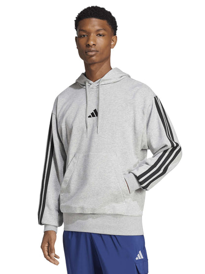 FELPA GRIGIA ADIDAS FULL-TOUCH 3STRIPES DA