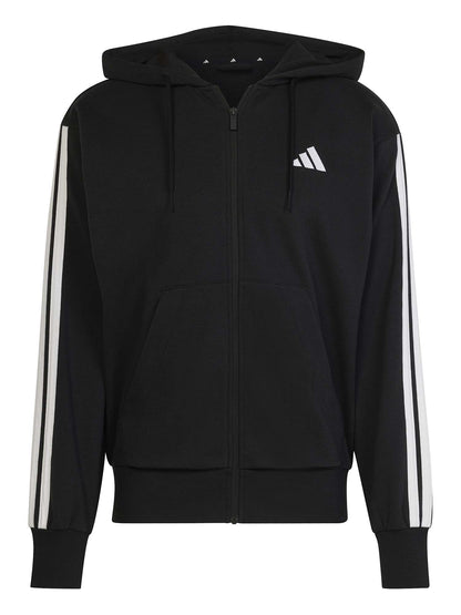 FELPA CON CAPPUCCIO FULLZIP ADIDAS UOMO NERO