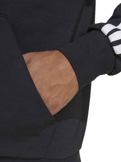 FELPA CON CAPPUCCIO FULLZIP ADIDAS UOMO NERO