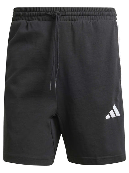 Shorts Essentials 3-Stripes da uomo in jersey nero
