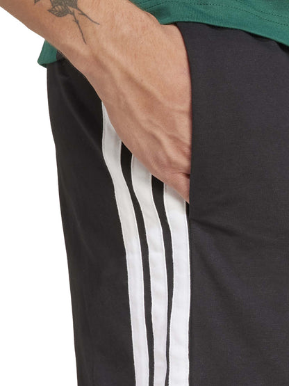 Shorts Essentials 3-Stripes da uomo in jersey nero