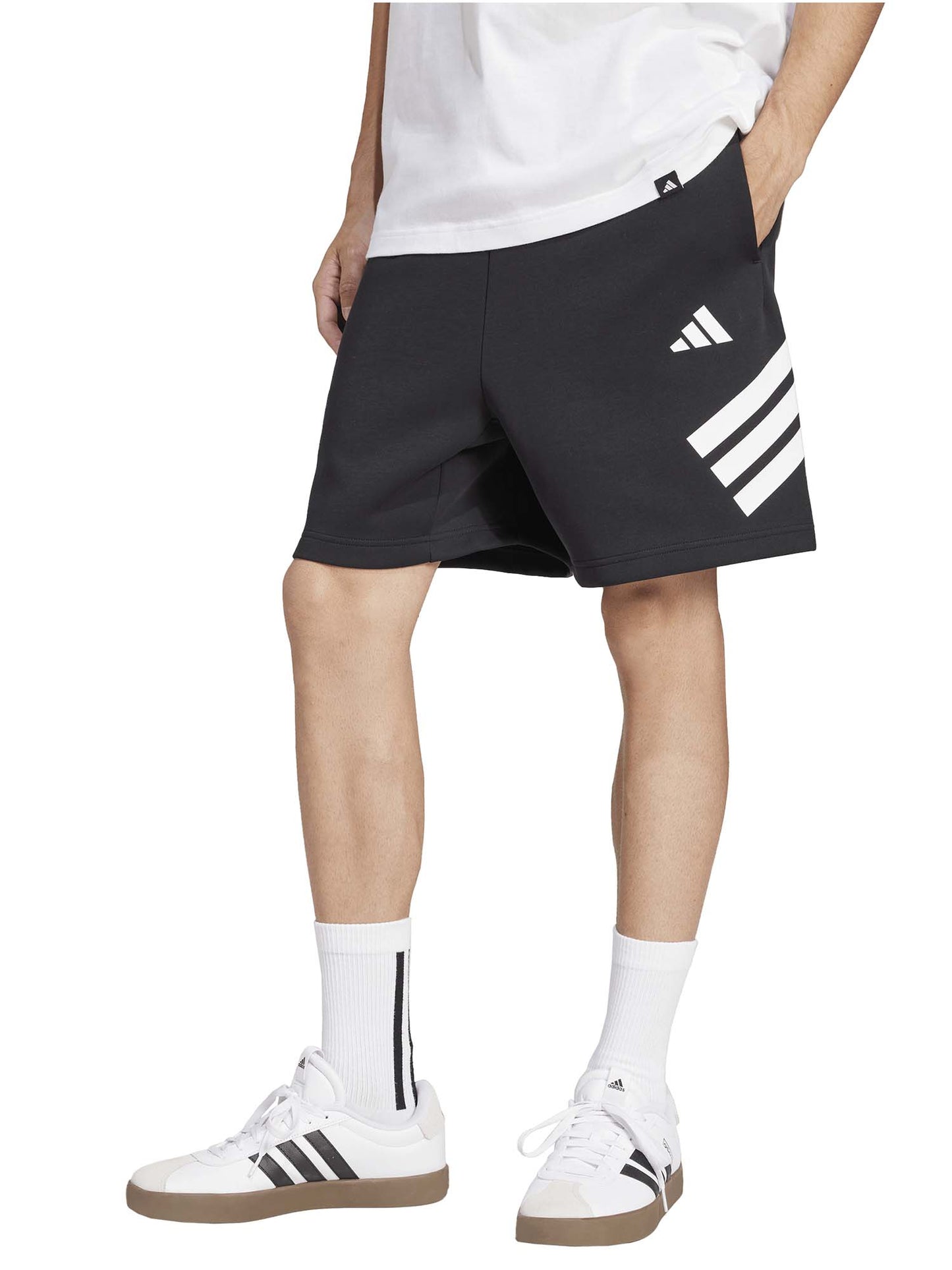 Adidas Future Icons 3-Stripes, shorts da uomo neri casual
