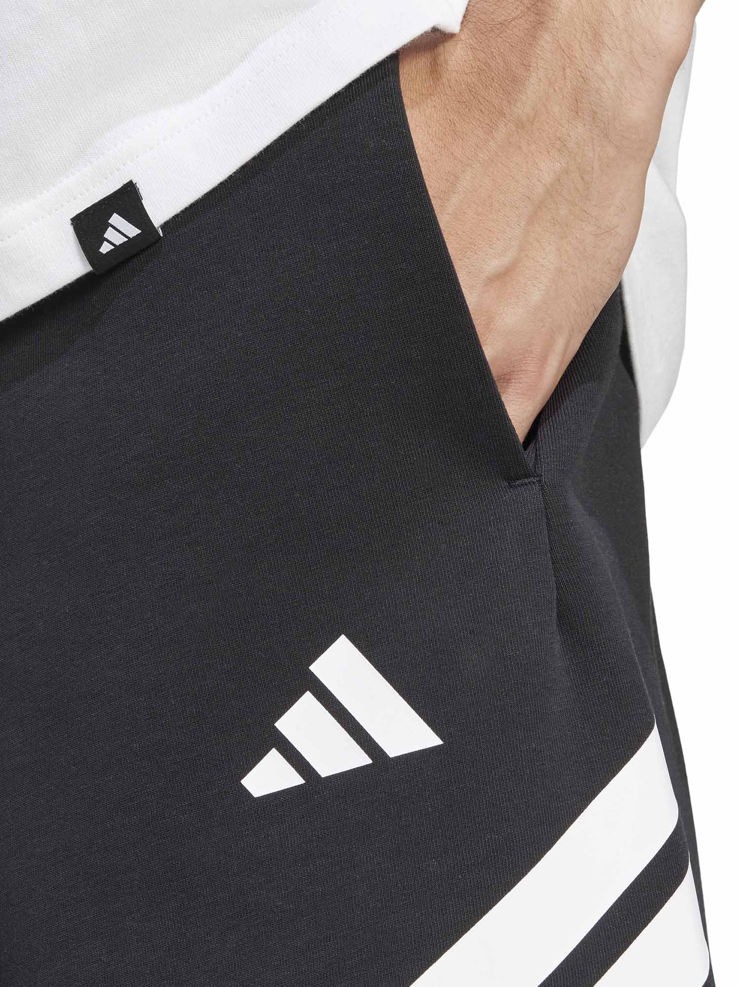 Adidas Future Icons 3-Stripes, shorts da uomo neri casual