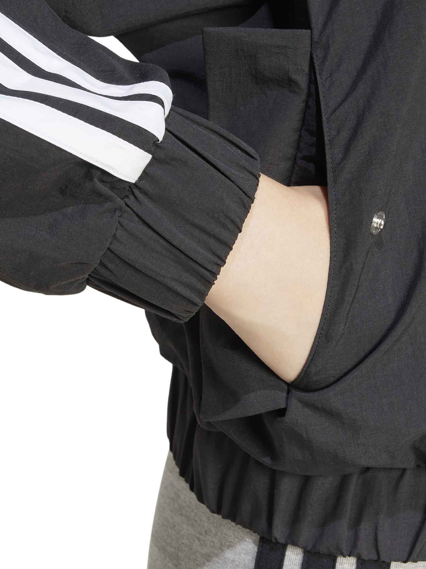 FELPA WOVEN BOMBER ADIDAS DONNA NERO