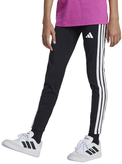 Leggings Essentials 3-Stripes neri per bambina Adidas