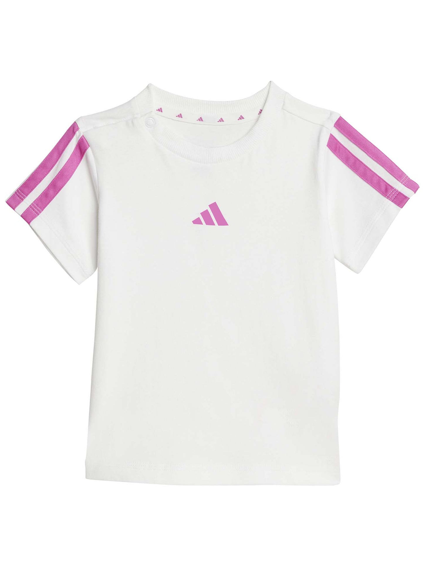 ADIDAS I. T-SH+SHORT - BIANCO FUXIA