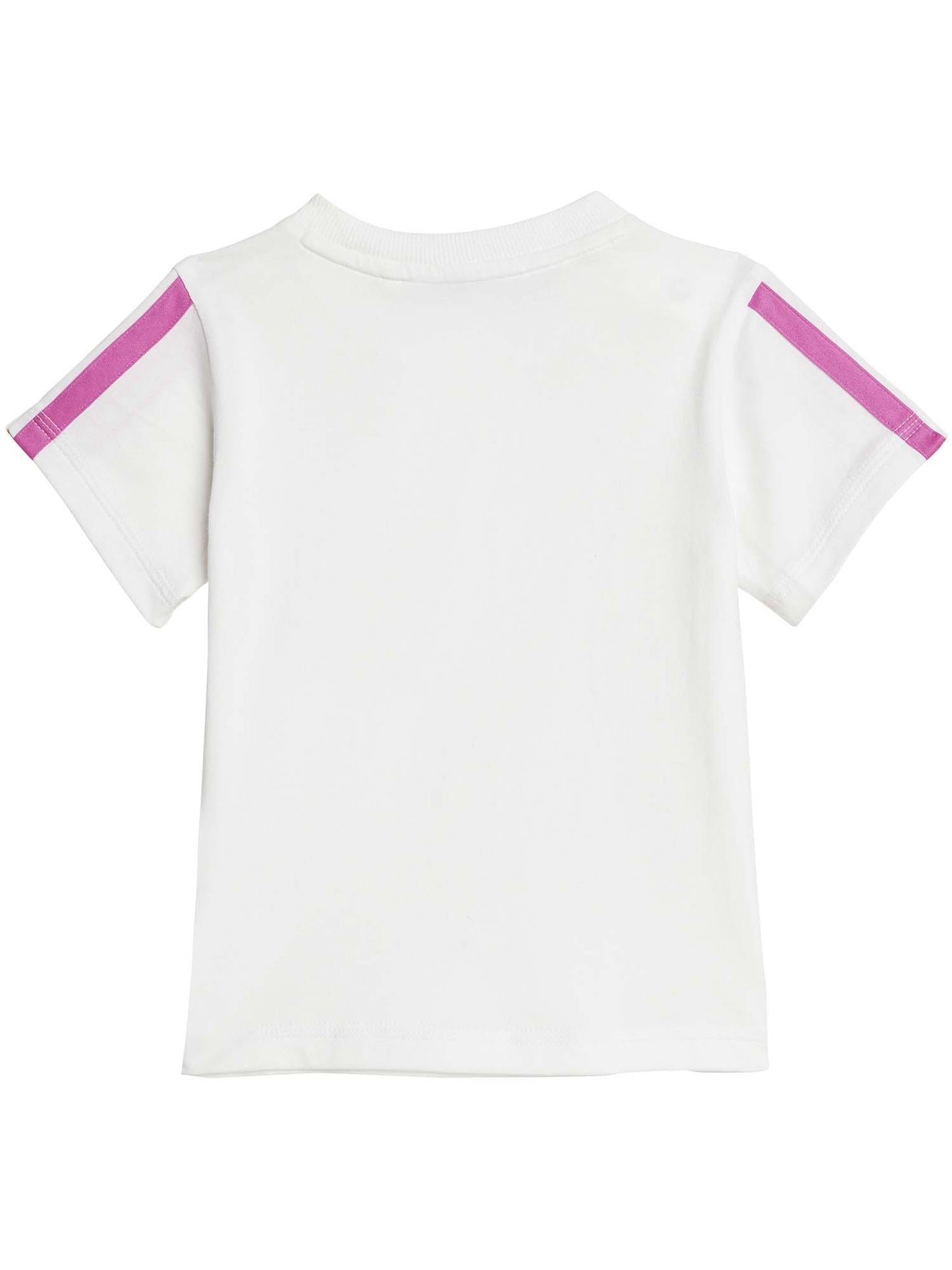 ADIDAS I. T-SH+SHORT - BIANCO FUXIA
