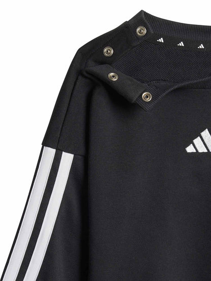 Tuta Adidas Essentials 3-Stripes bimbo/a nera