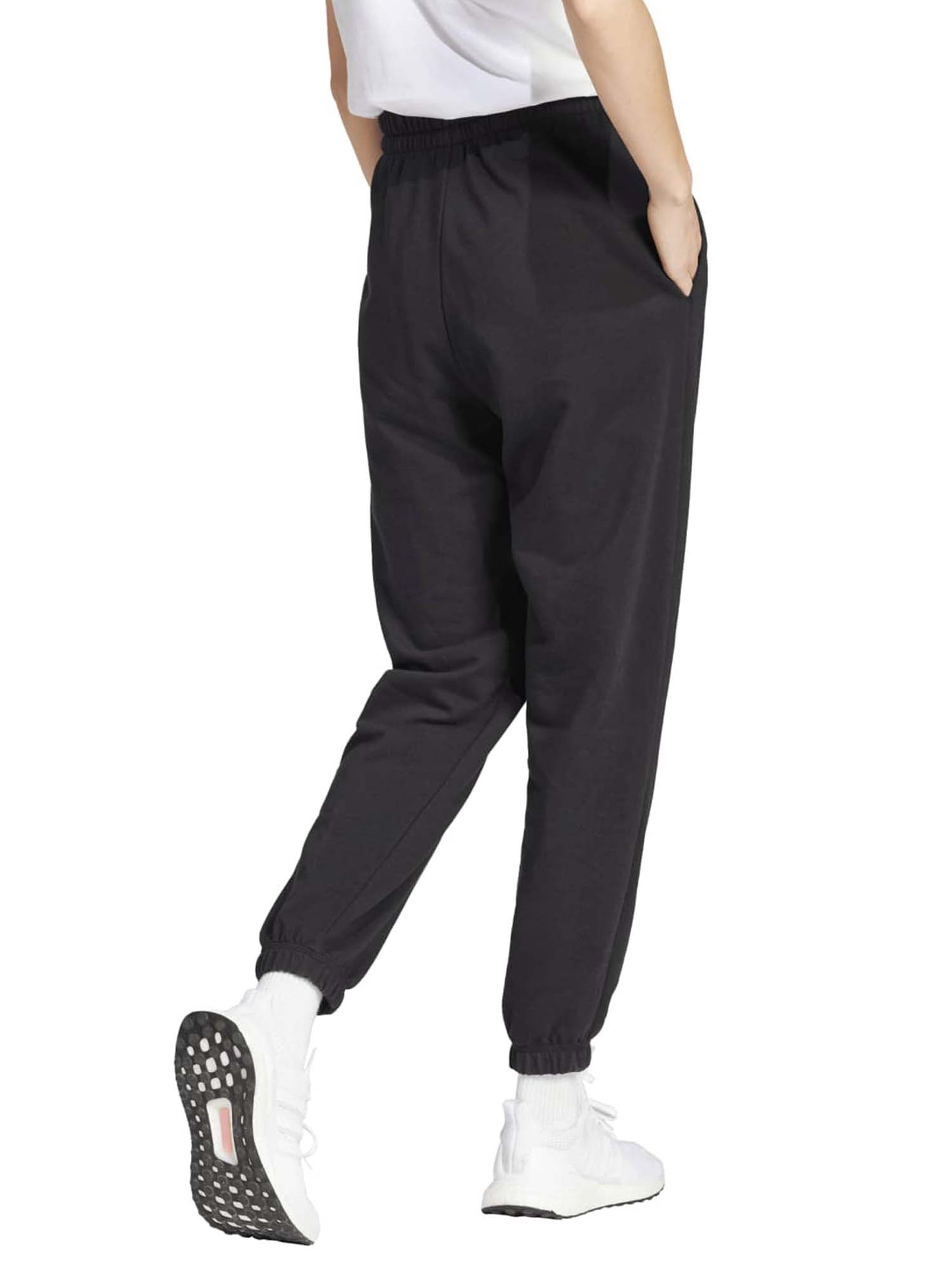 Adidas Essentials Small Logo French Terry, pantalone da donna nero