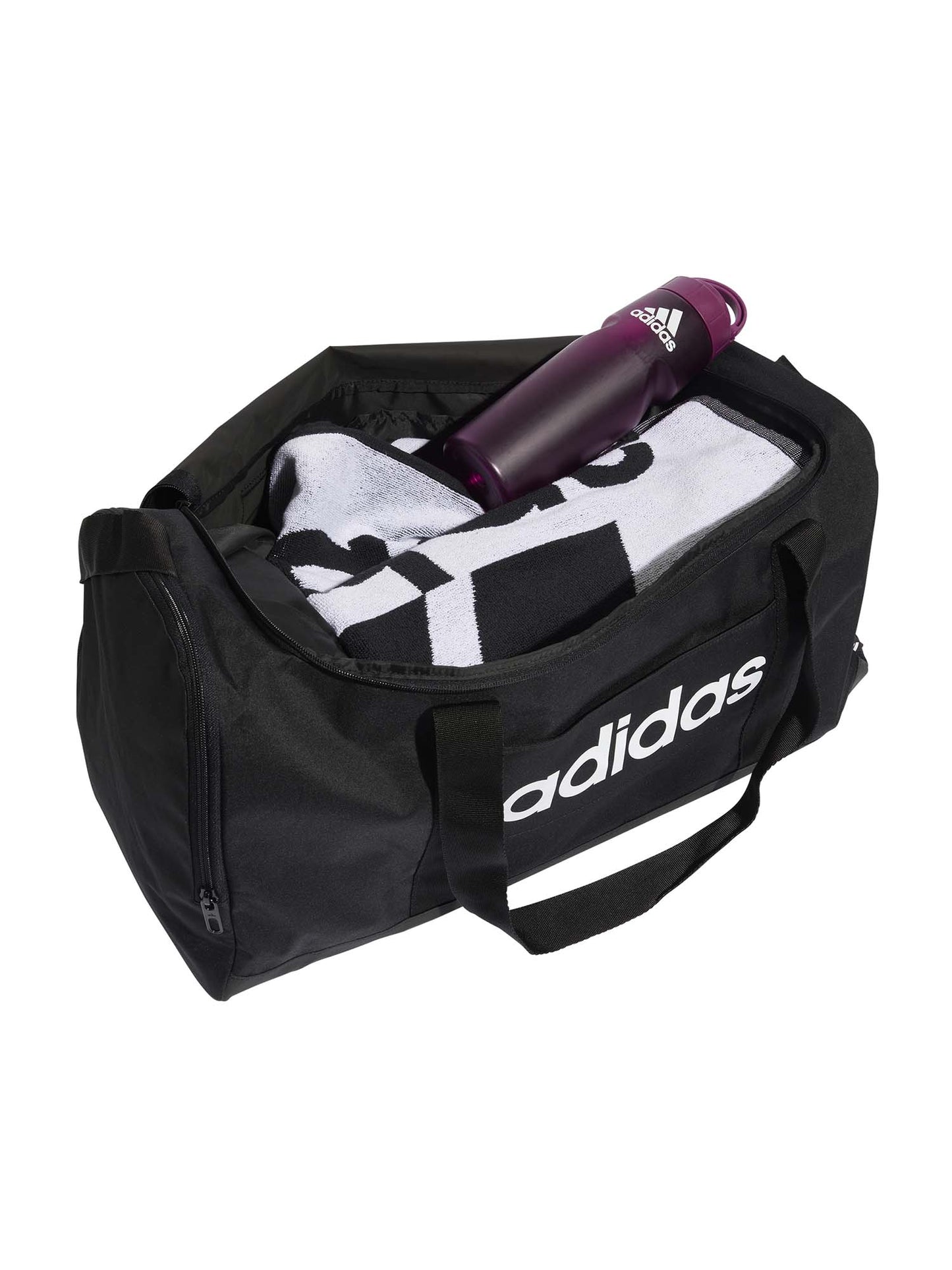 Borsone sportivo medio Adidas nero da uomo