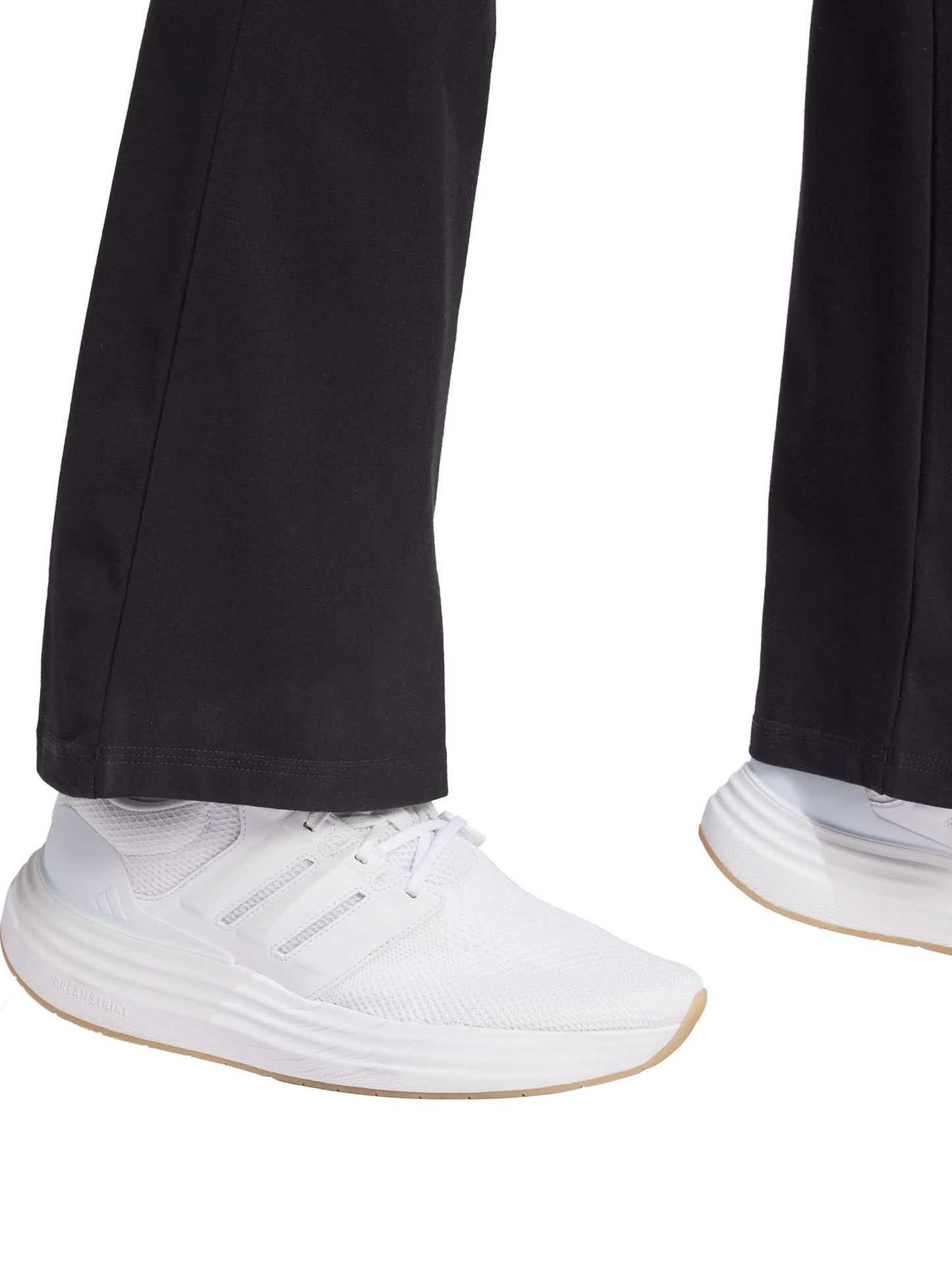 Adidas Essentials Flared, leggings neri donna con vita alta