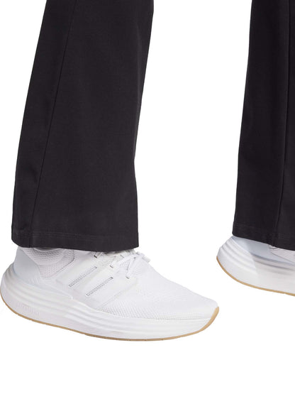 Adidas Essentials Flared, leggings neri donna con vita alta