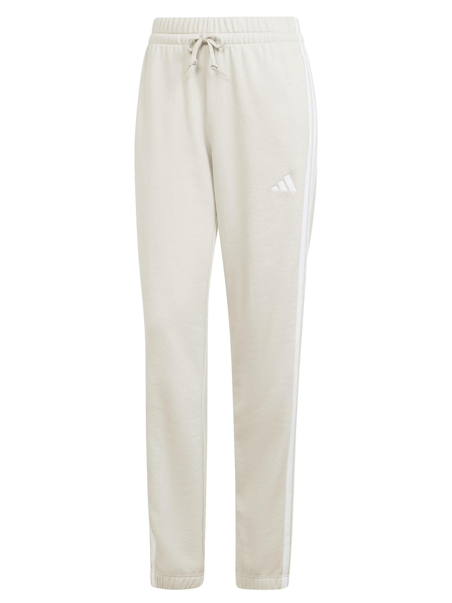 Pantaloni sportivi Adidas 3-Stripes da donna color crema