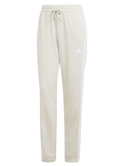Pantaloni sportivi Adidas 3-Stripes da donna color crema