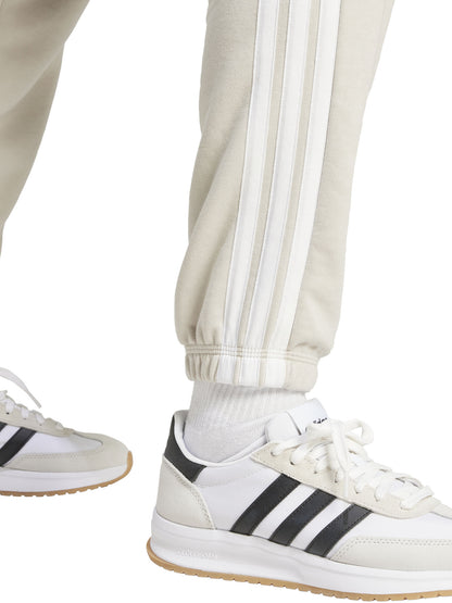 Pantaloni sportivi Adidas 3-Stripes da donna color crema