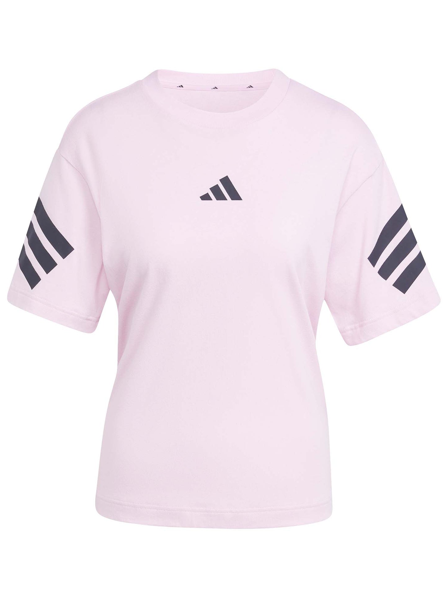 T-SHIRT GIROCOLLO ADIDAS  DA DONNA ROSA