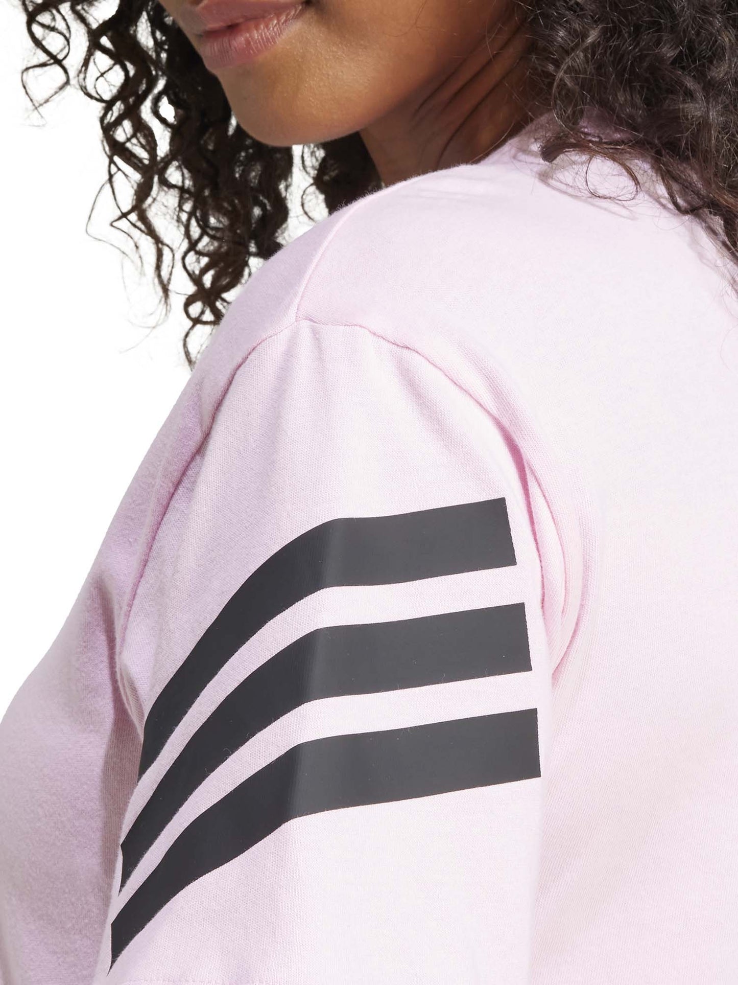 T-SHIRT GIROCOLLO ADIDAS  DA DONNA ROSA