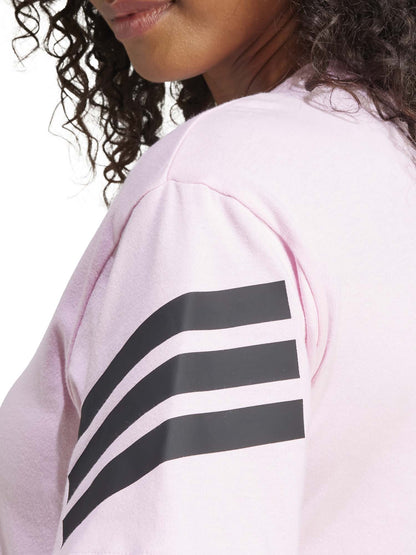 T-SHIRT GIROCOLLO ADIDAS  DA DONNA ROSA