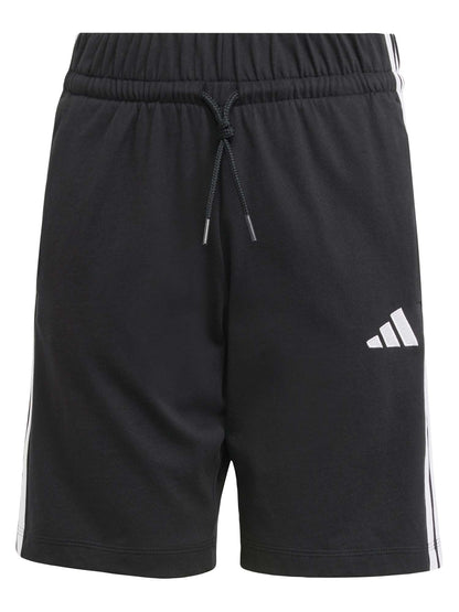 Shorts neri Adidas 3-Stripes junior bimbo/a in cotone
