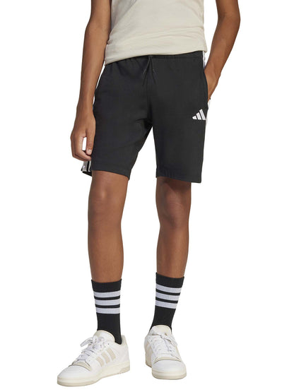 Shorts neri Adidas 3-Stripes junior bimbo/a in cotone