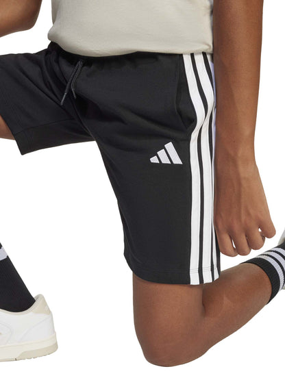 Shorts neri Adidas 3-Stripes junior bimbo/a in cotone