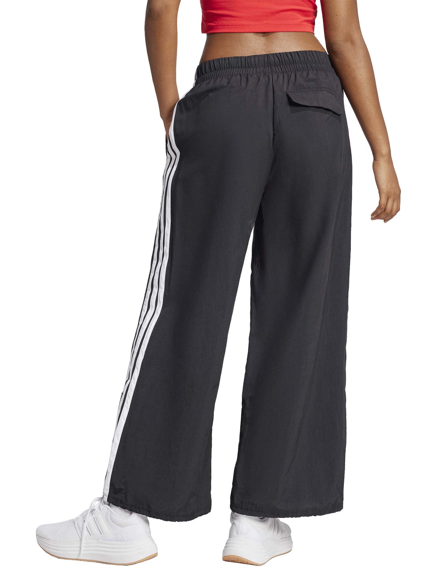 Pantaloni sportivi da donna Adidas Future Icons neri ampi con 3 strisce