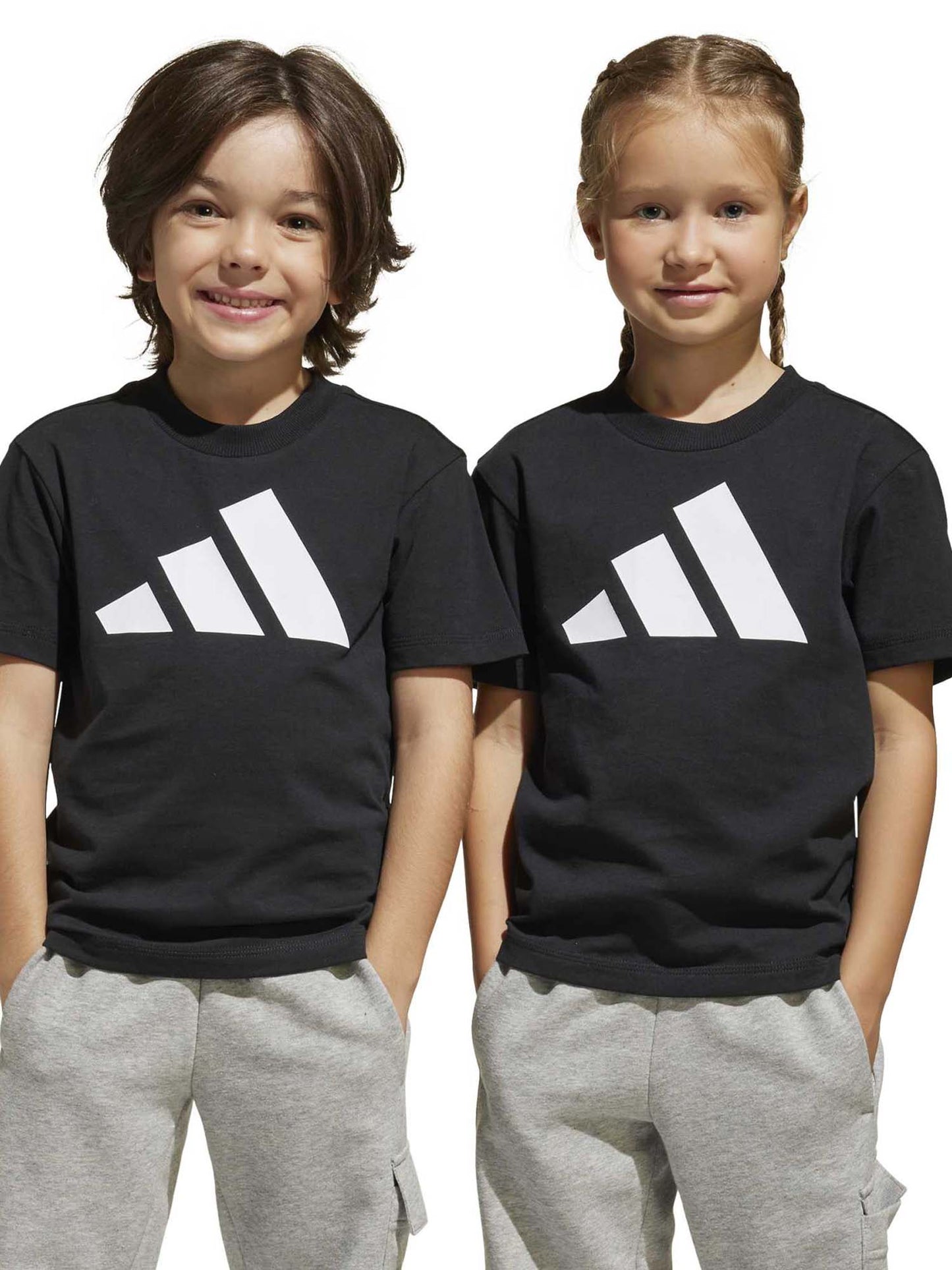 Adidas Essentials Tee Kids, t-shirt a maniche lunghe Unisex bambino nera