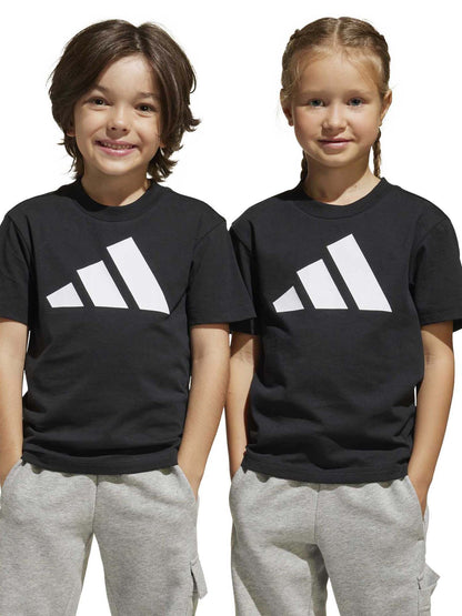 Adidas Essentials Tee Kids, t-shirt a maniche lunghe Unisex bambino nera