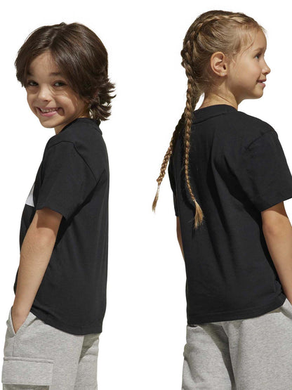Adidas Essentials Tee Kids, t-shirt a maniche lunghe Unisex bambino nera