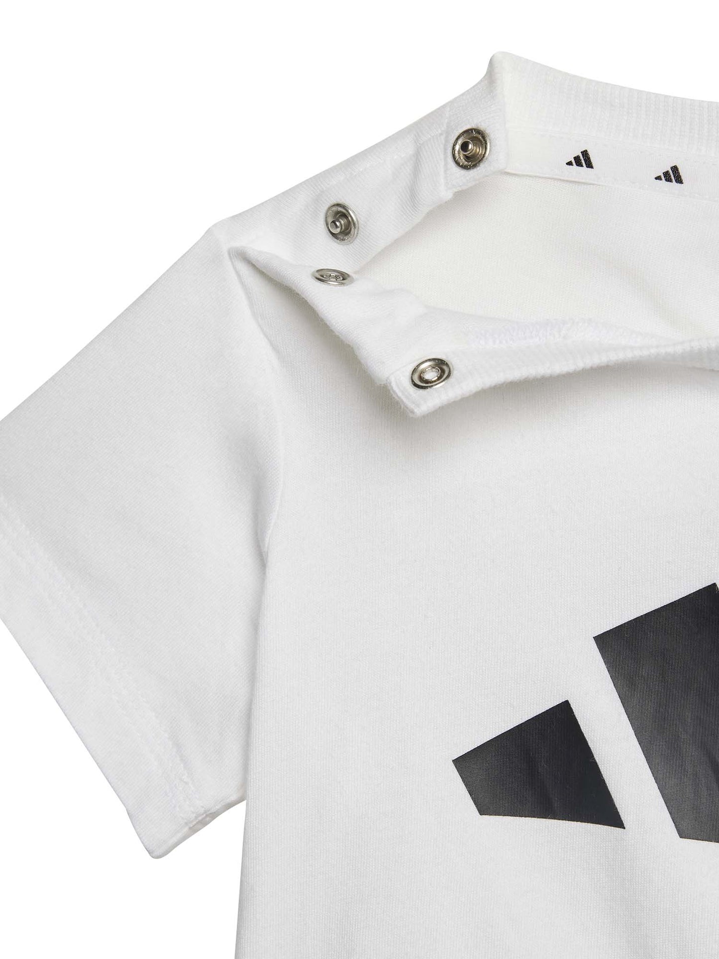 Completo Adidas bimbo/a bianco e nero per primavera estate