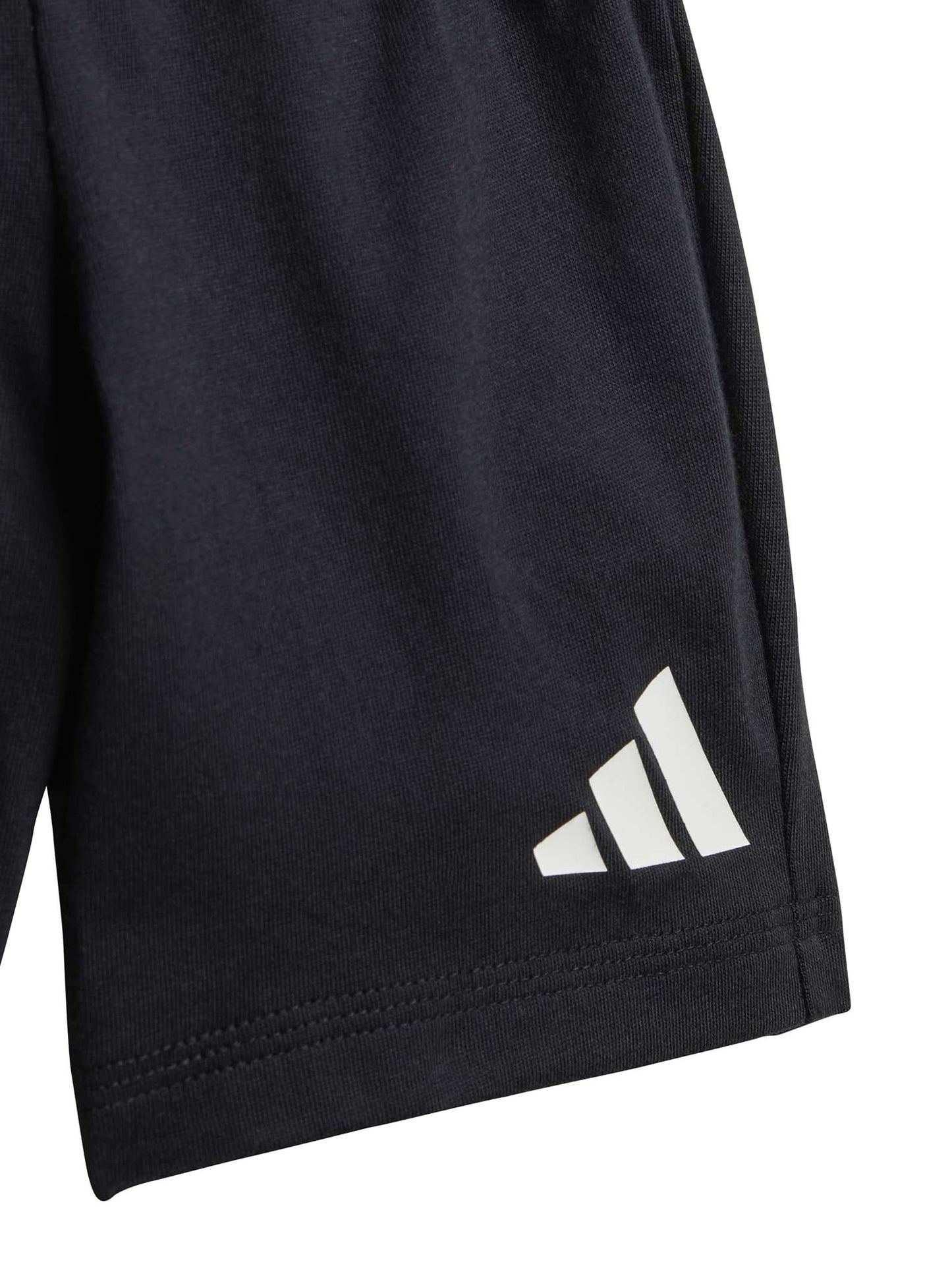 COMPLETO T-SHIRT CON SHORT ADIDAS BAMBINO BIANCO-NERO