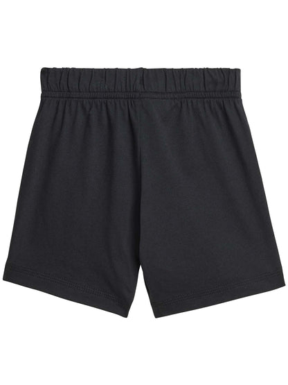 COMPLETO T-SHIRT CON SHORT ADIDAS BAMBINO BIANCO-NERO