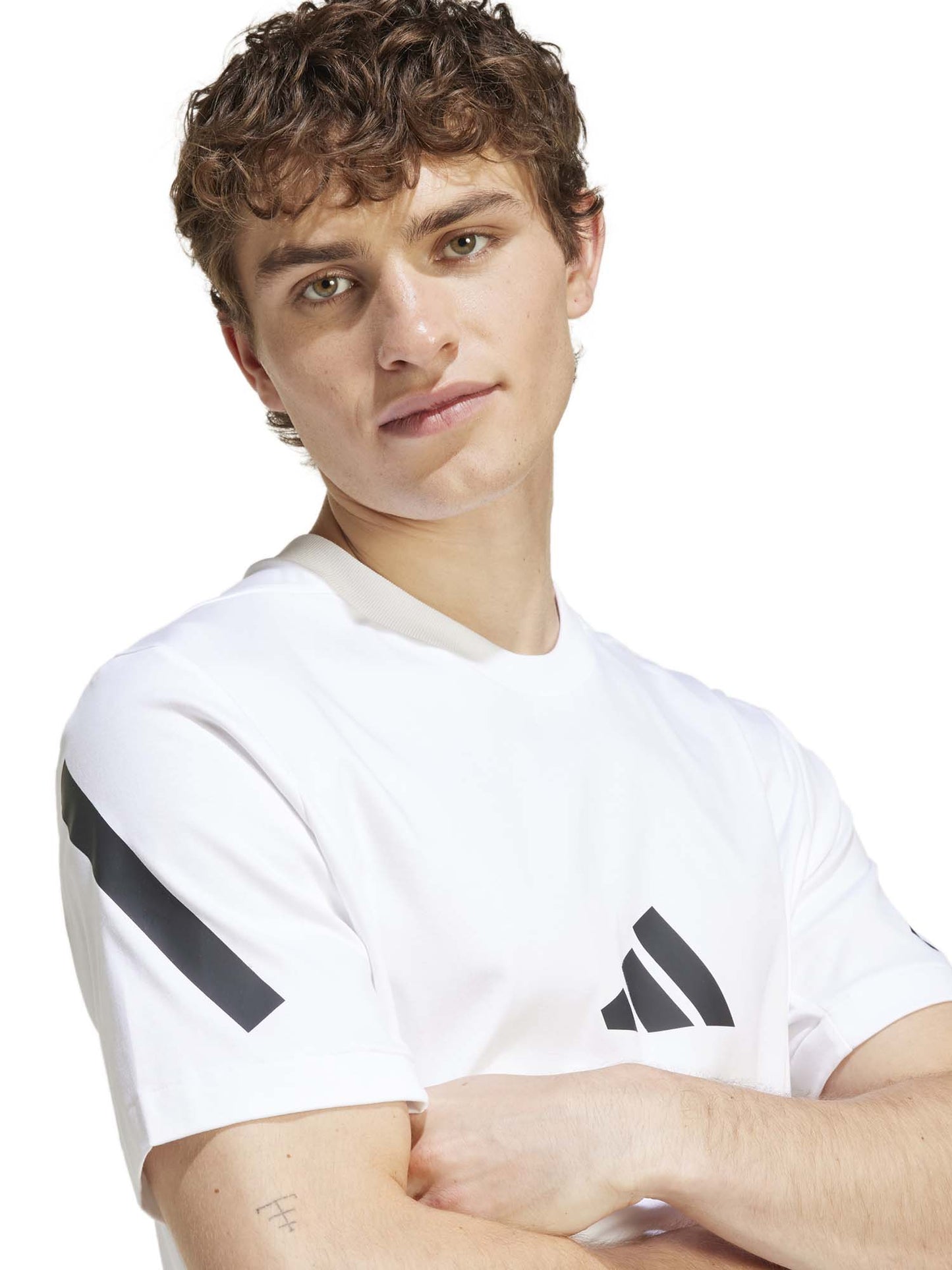 T-SHIRT Z.N.E. ADIDAS DA UOMO BIANCO