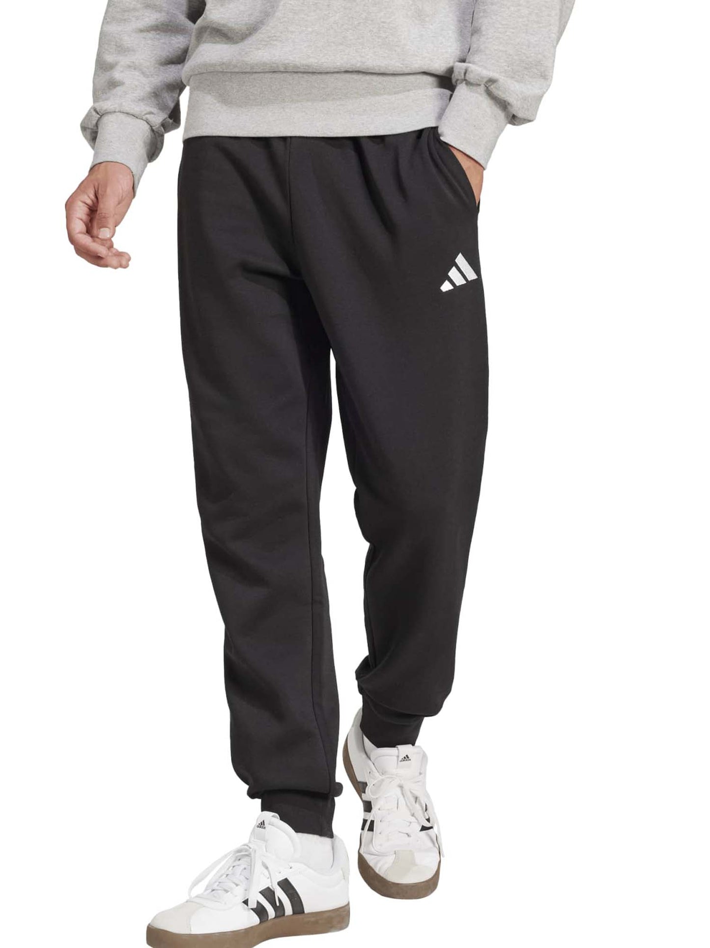 Adidas Essentials Feelcozy, pantalone da uomo nero