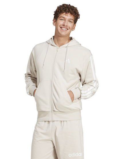 Adidas felpa cap+zip da uomo panna