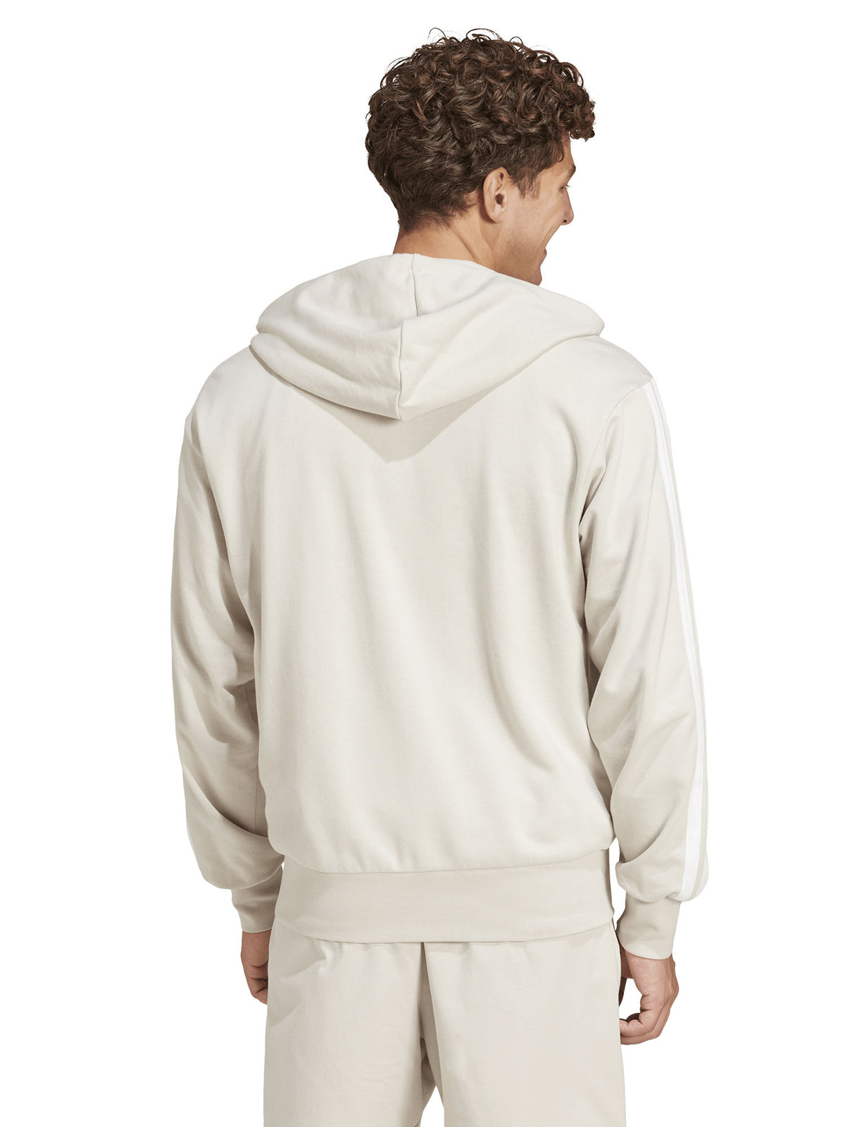 Adidas felpa cap+zip da uomo panna