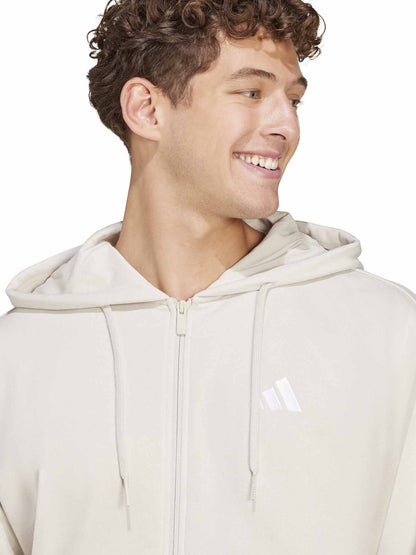 Adidas felpa cap+zip da uomo panna