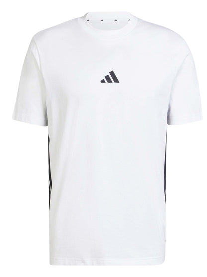 T-shirt Adidas Essentials 3-Stripes da uomo bianca