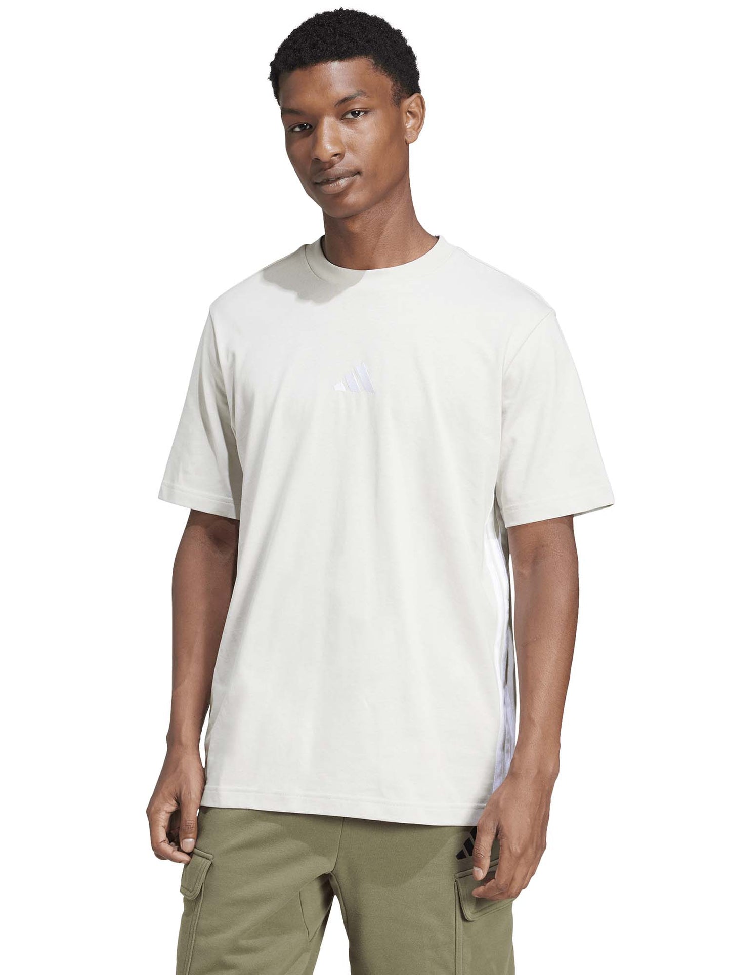 T-SHIRT ESSENTIALS ADIDAS UOMO SABBIA