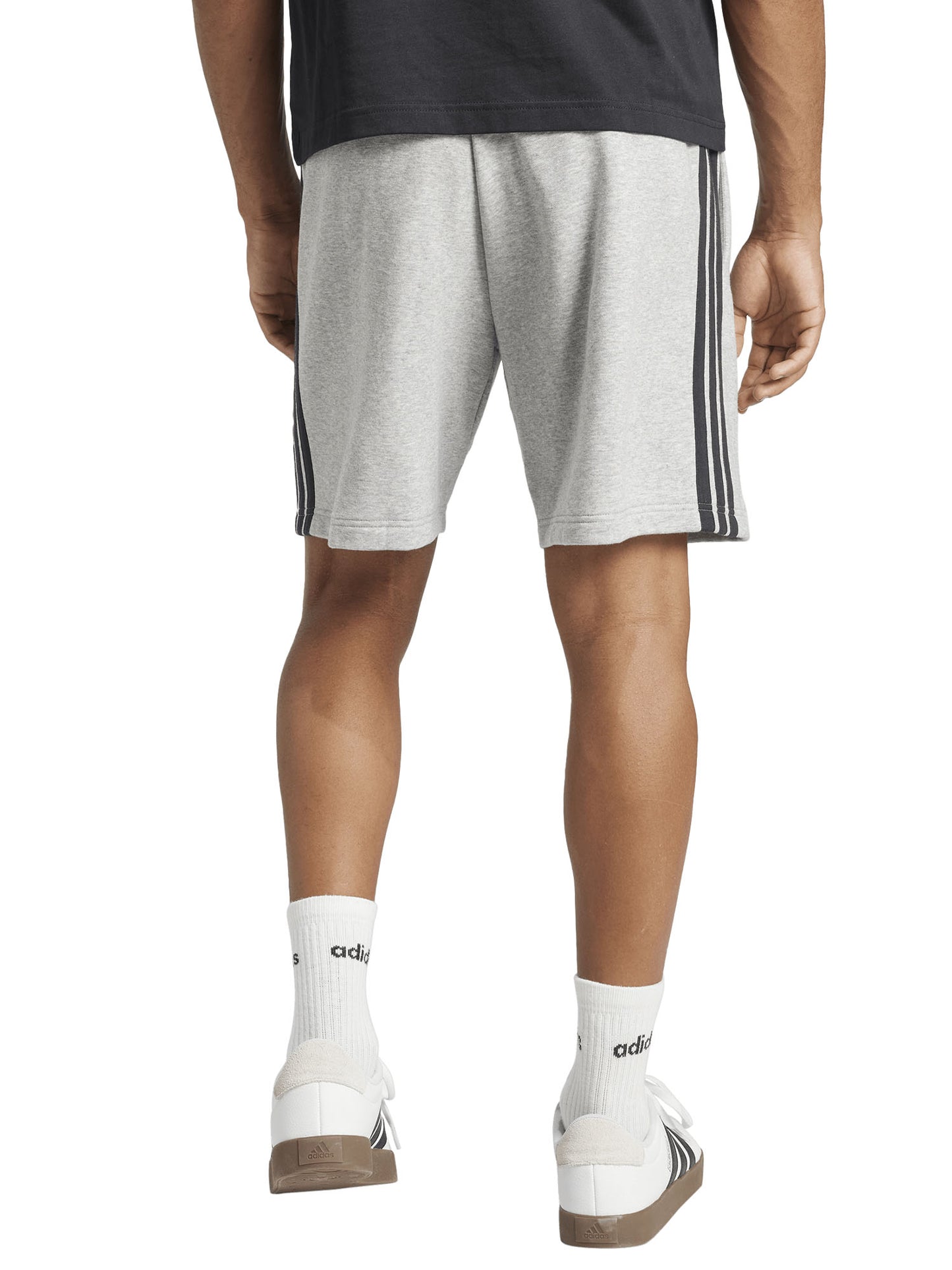 Shorts Essentials 3-Stripes grigi da uomo Adidas