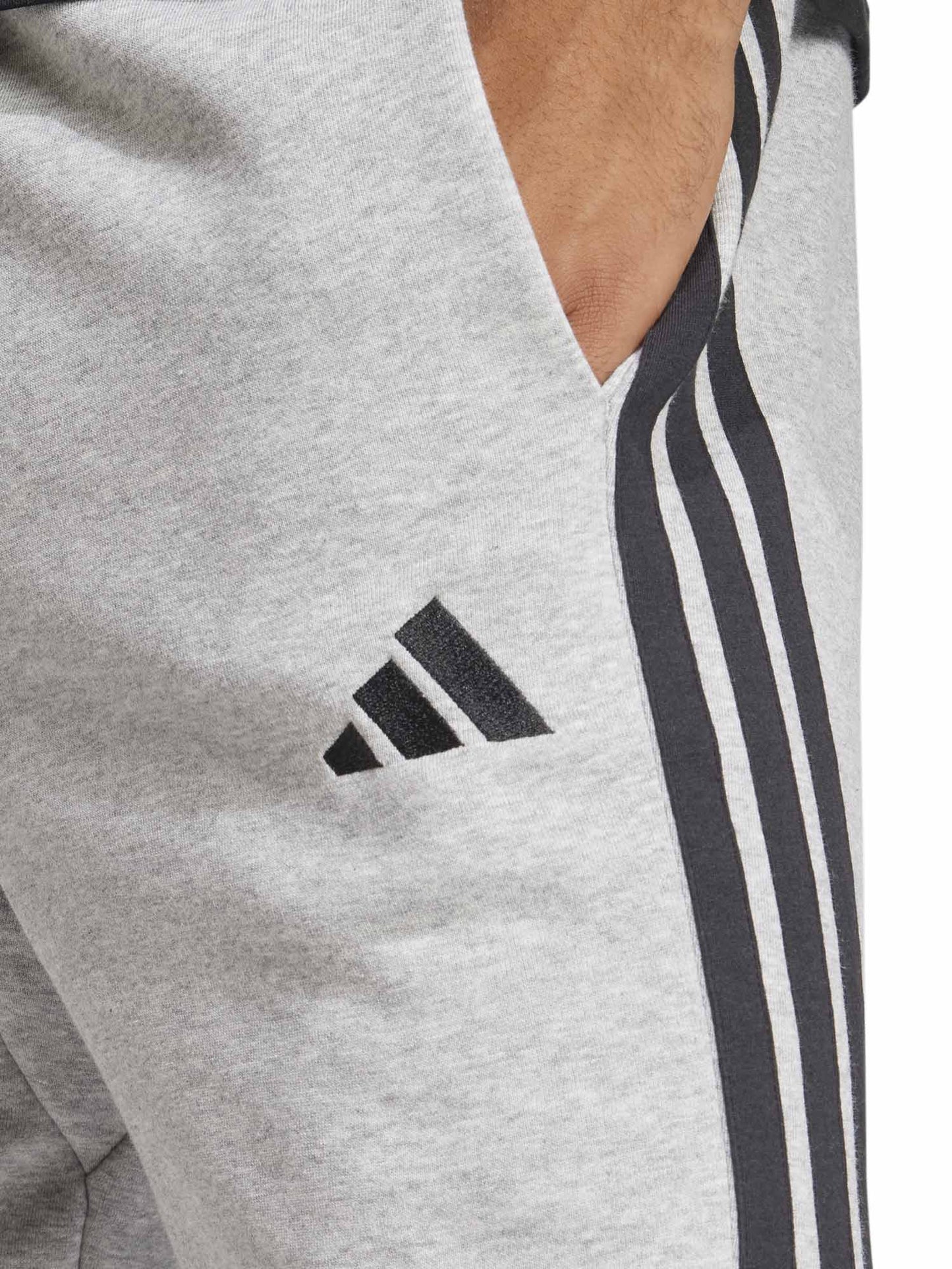 Shorts Essentials 3-Stripes grigi da uomo Adidas