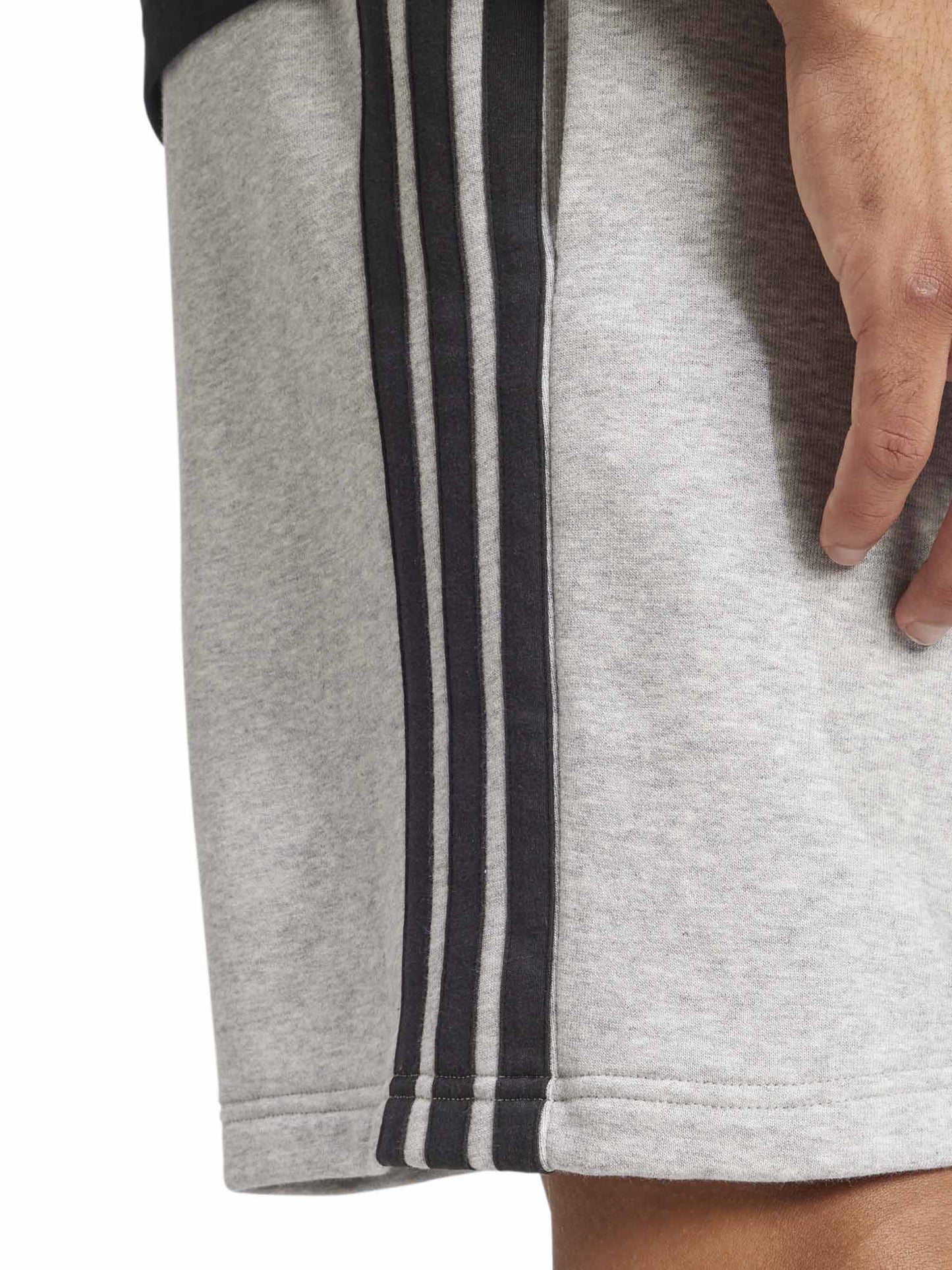 Shorts Essentials 3-Stripes grigi da uomo Adidas