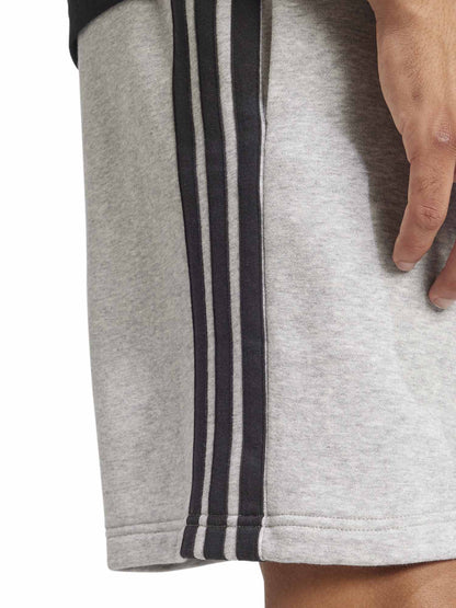Shorts Essentials 3-Stripes grigi da uomo Adidas