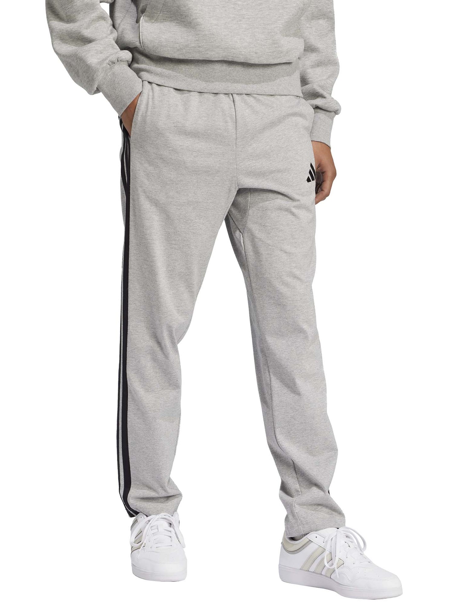 PANTALONE ESSENTIALS IN JERSEY ADIDAS UOMO GRIGIO