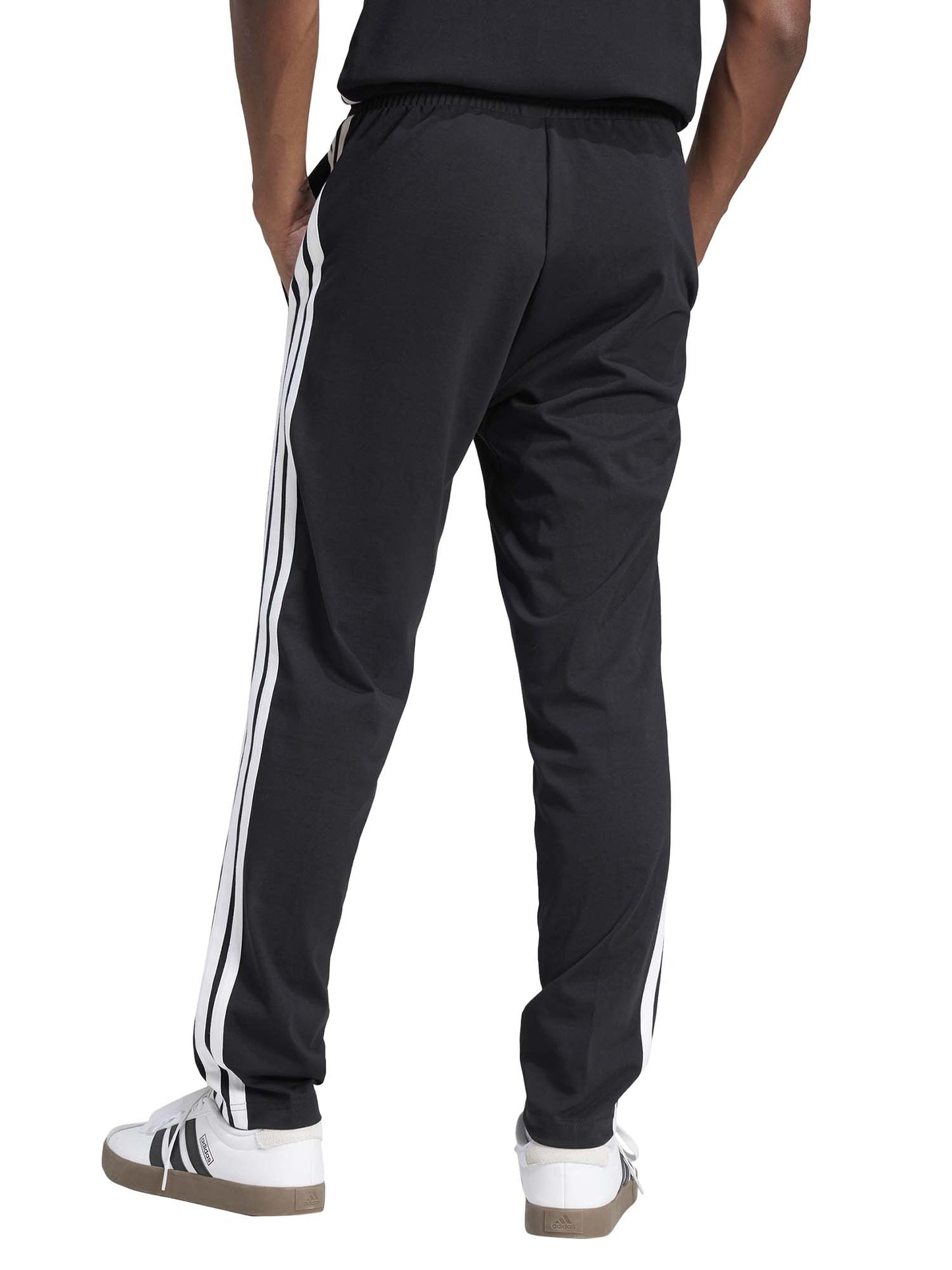 Pantaloni sportivi Adidas Essentials 3-Stripes da uomo neri