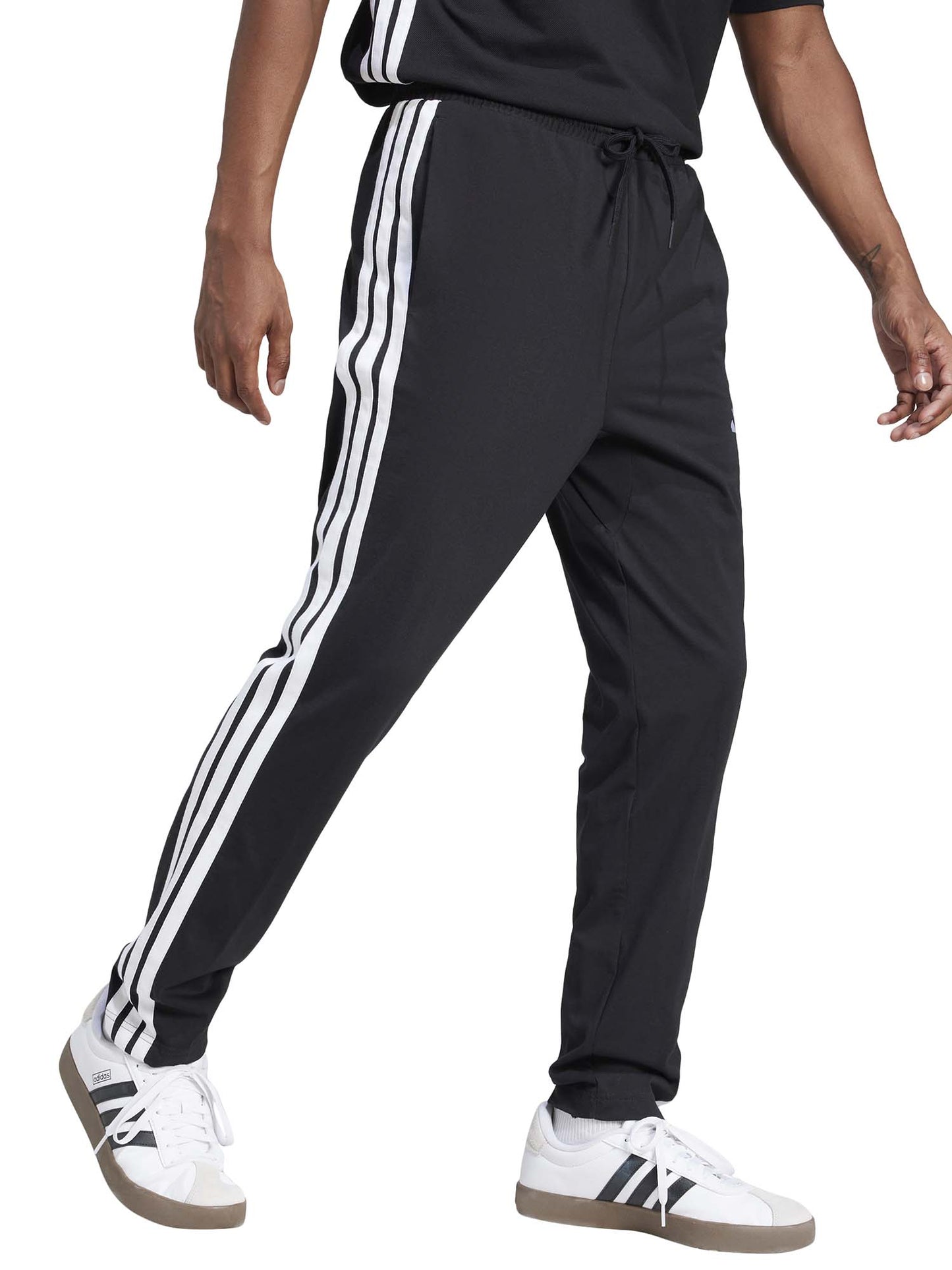 Pantaloni sportivi Adidas Essentials 3-Stripes da uomo neri