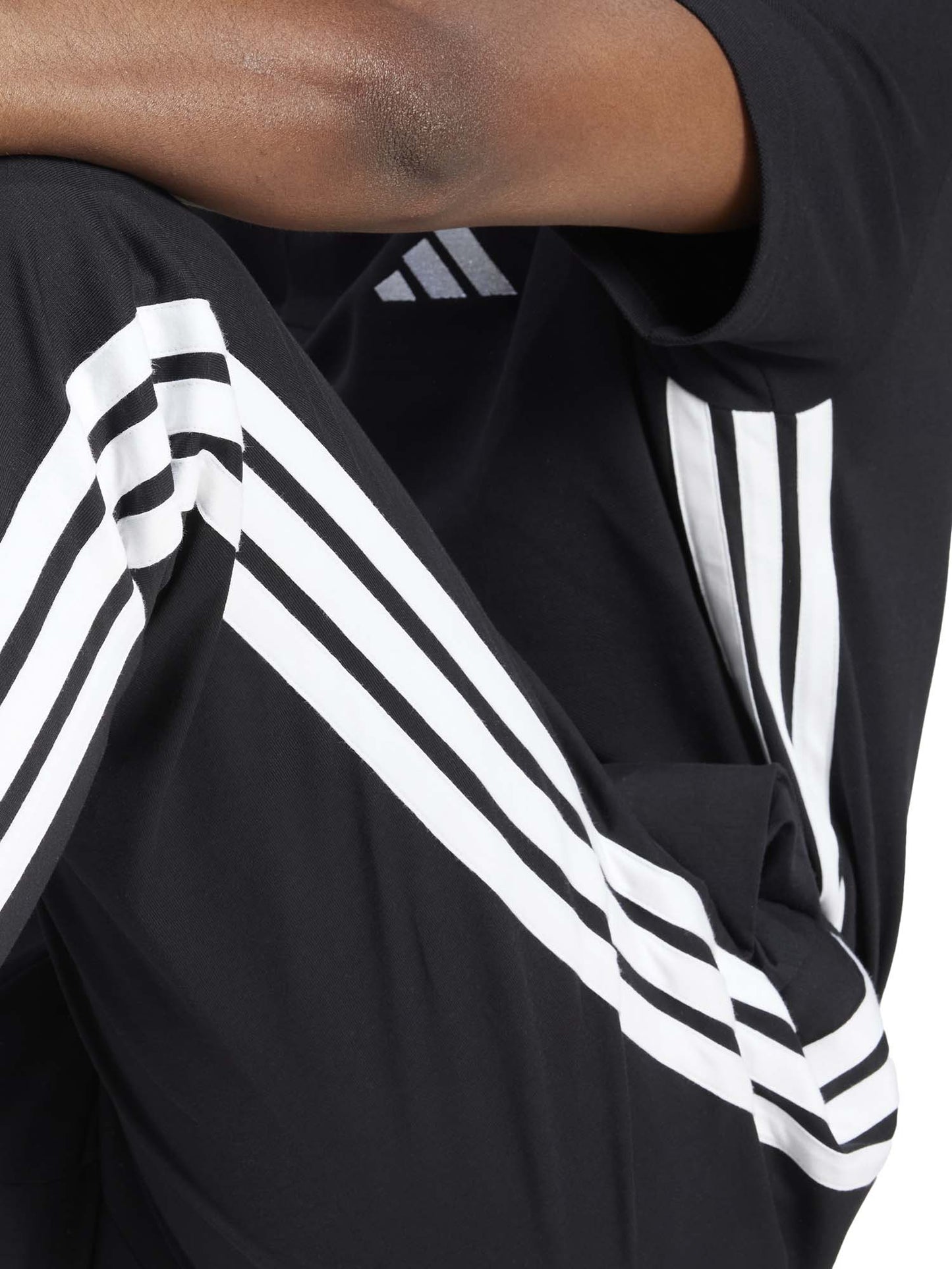 Pantaloni sportivi Adidas Essentials 3-Stripes da uomo neri