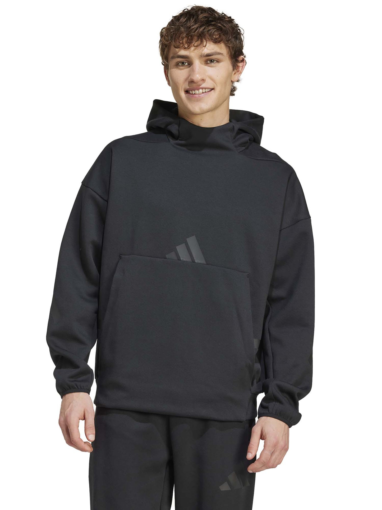 FELPA CON CAPPUCCIO HOODIE Z.N.E. ADIDAS UOMO NERO