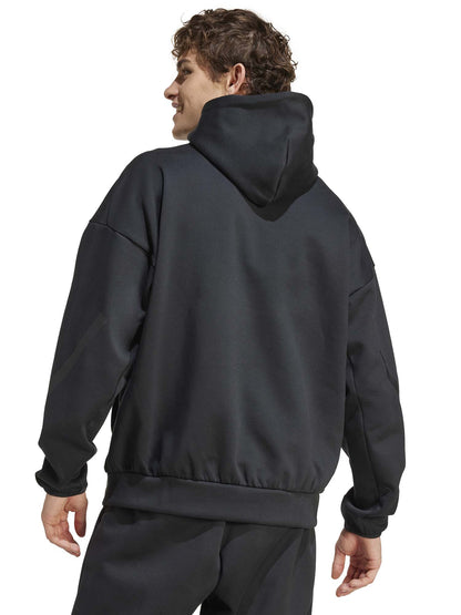 FELPA CON CAPPUCCIO HOODIE Z.N.E. ADIDAS UOMO NERO